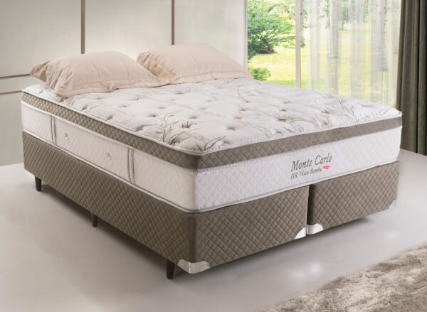 Colchão Monte Carlo HR Visco Bambu solteiro, casal, queen e king size